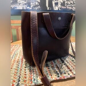 Portland Leather Goods mini crossbody tote